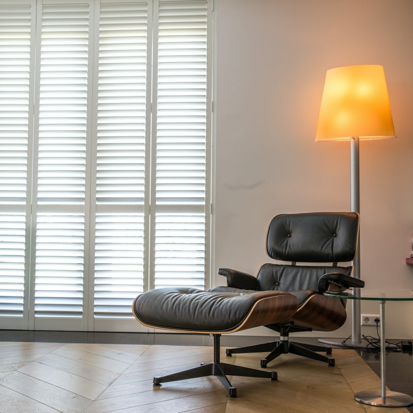 Shutters in de woonkamer Zonnelux